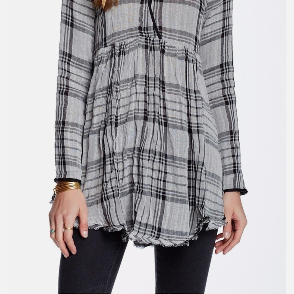 Free People Swing Me Baby Frayed hem Tunic - Picture 8 of 8